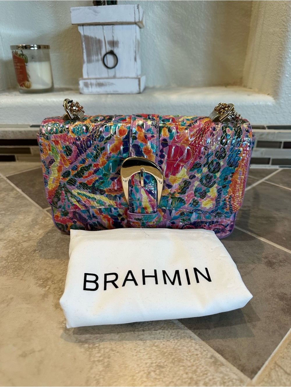 Brahmin Mod Rosa Rainbow Reef